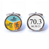 Personalised Half Ironman Triathlon Cufflinks