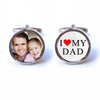 I Love My Dad Cufflinks with Custom Photo