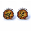 Steampunk Fantasy Initial Cufflinks