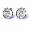 Father of the Groom Text Cufflinks