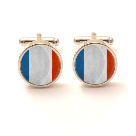 French Flag Cufflinks