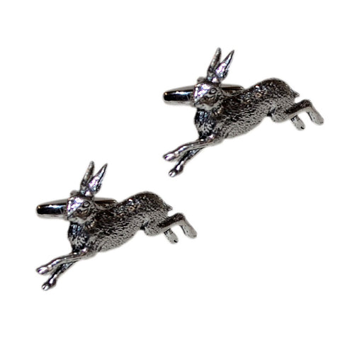 Pewter Hare Cufflinks