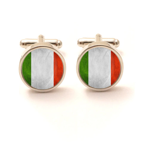 Italian Flag Cufflinks