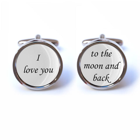 I love you to the moon and back Cufflinks