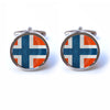 Norwegian Flag Cufflinks