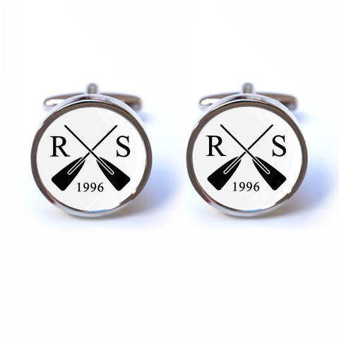 Personalised Rowing Cufflinks