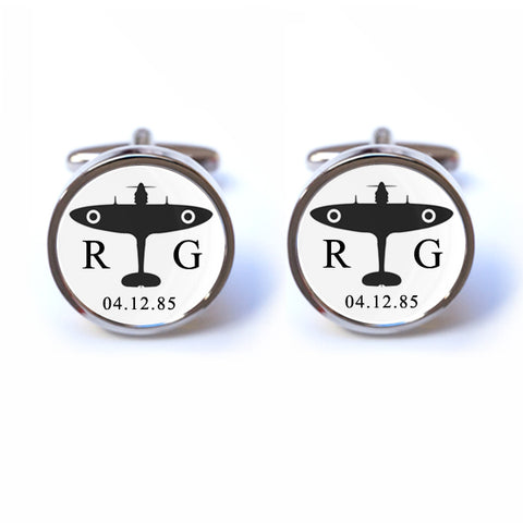 Personalised Spitfire Cufflinks