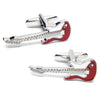 Red & White Electric Guitar Cufflinks