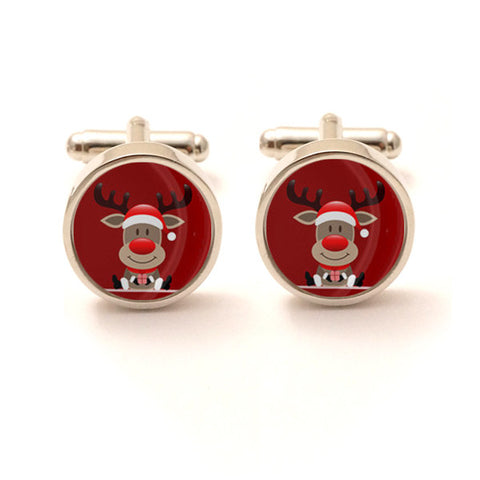 Rudolf the Reindeer Xmas Cufflinks