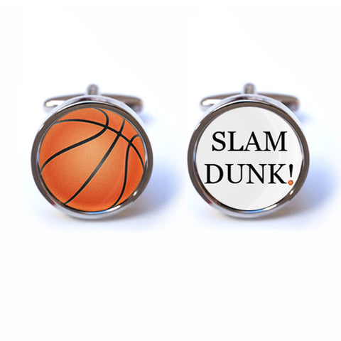 Slam Dunk Basketball Cufflinks