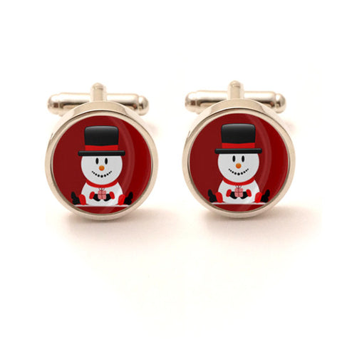 Snowman Xmas Cufflinks