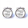 Stepfather of the Bride Cufflinks - Personalised Date