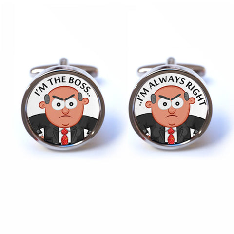 I'm the Boss - I'm Always Right Cufflinks