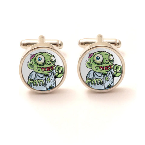 Zombie Cartoon Cufflinks