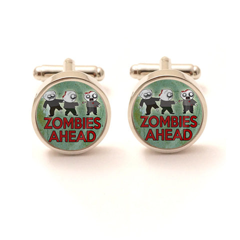 Zombies Ahead Cufflinks